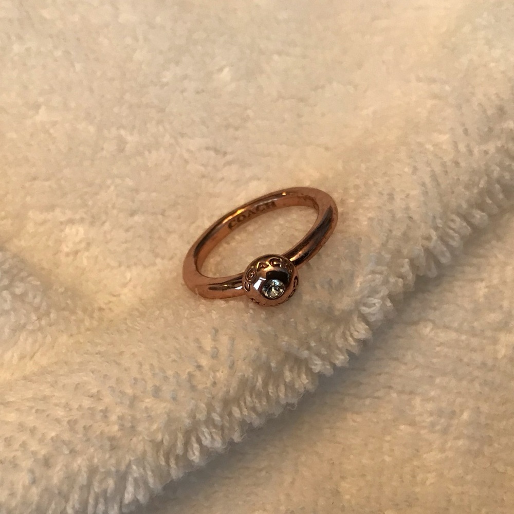Rose gold Coach stacker